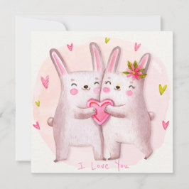 Cute Valentindagen Julkort