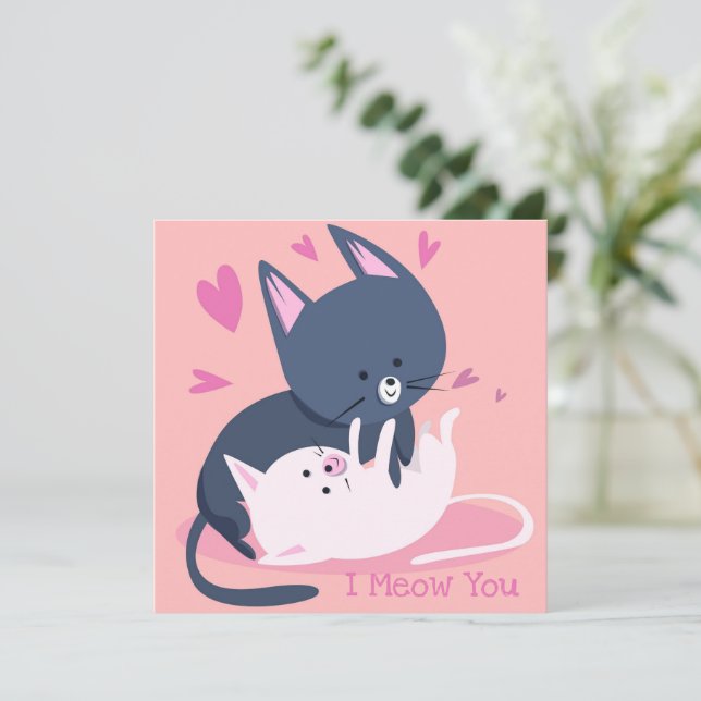 Cute Valentindagen Julkort (Stående Fram)