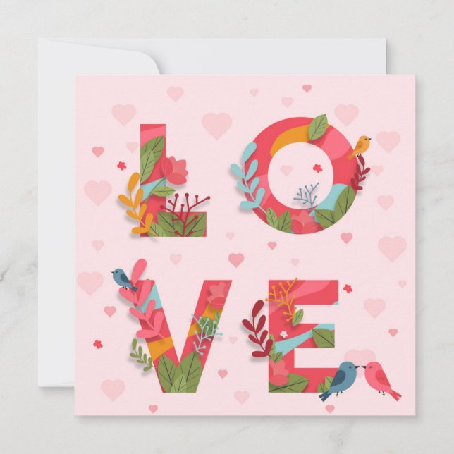 Cute Valentindagen Julkort (Framsida)