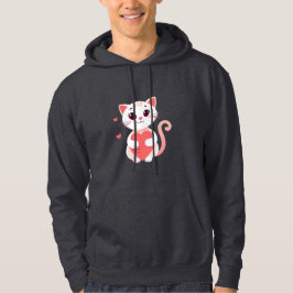 Cute valentine cat hoodie