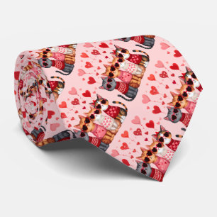 Cute Valentine Cats in Heart Sunglasses Slips