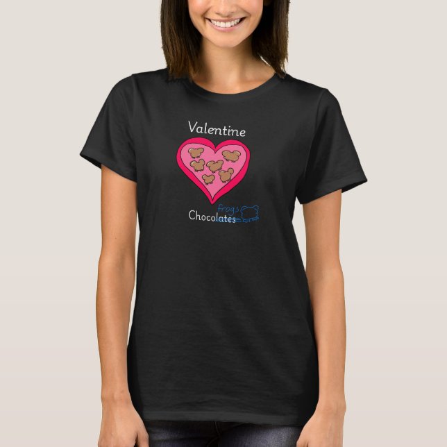 Cute valentine choco frogs shirt t shirt (Framsida)