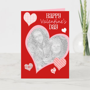 Cute Valentine Day Card, fotokort Helgkort