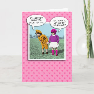 Cute Valentine Day Card: Göm och sök Helgkort