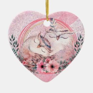 Cute Valentine Day Ceramic Ornament