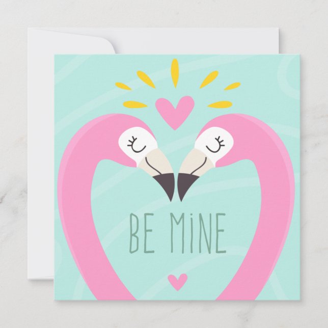 Cute Valentine Day Helgdag Card Julkort (Framsida)
