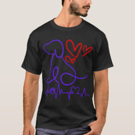 Cute Valentine Day Hund älskare T Shirt