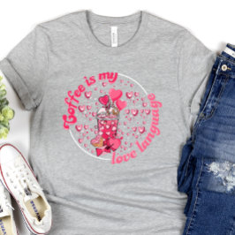 Cute Valentine Day, kaffe är min Valentine T Shirt