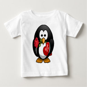 Cute Valentine Day Penguin Funny Tecknad T Shirt