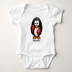 Cute Valentine Day Penguin Funny Tecknad T-shirt