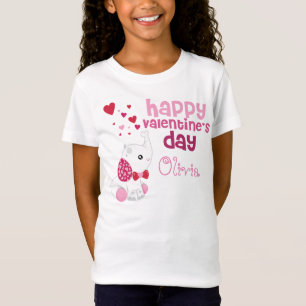 Cute Valentine Day Rosa Elephant Anpassningsbar Ki Tee