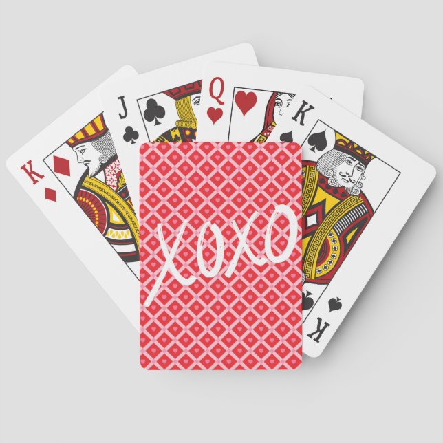 Cute Valentine Day XOXO Casinokort (Baksidan)