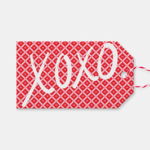 Cute Valentine Day XOXO Presentetikett