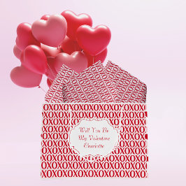 Cute Valentine Day XOXO Red And Pink