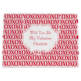 Cute Valentine Day XOXO Red And Pink