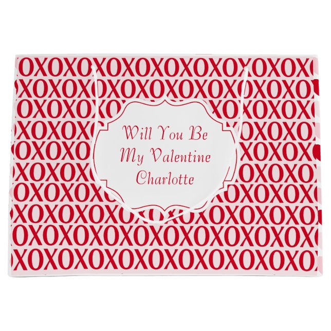 Cute Valentine Day XOXO Red And Pink (Framsidan)