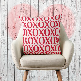 Cute Valentine Day XOXO Red And Pink Kudde