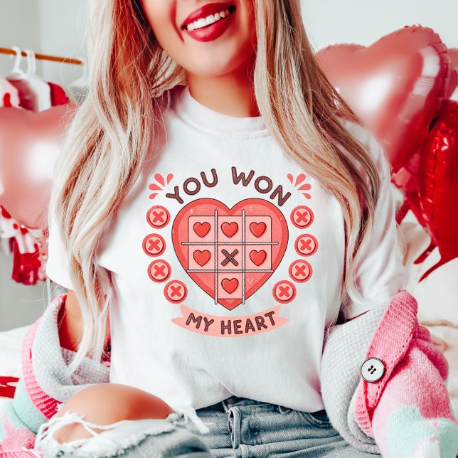 Cute Valentine Day You Won My Heart T Shirt (Skapare uppladdad)