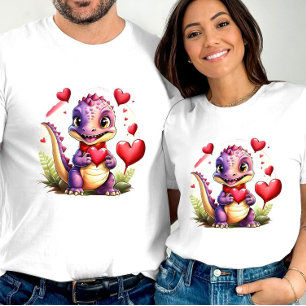 Cute Valentine Dragon Adsible Lovethed Dragon T Shirt