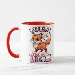 Cute Valentine Fox – You’re My Fox-Ever Valentine Mugg