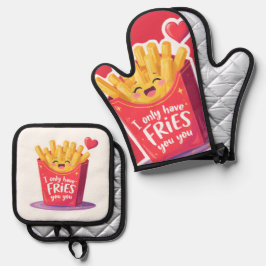 Cute Valentine French Fries Pun