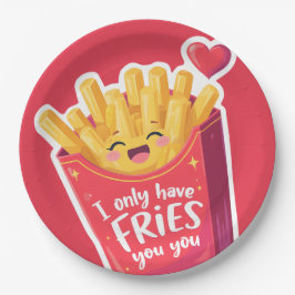 Cute Valentine French Fries Pun