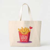 Cute Valentine French Fries Pun