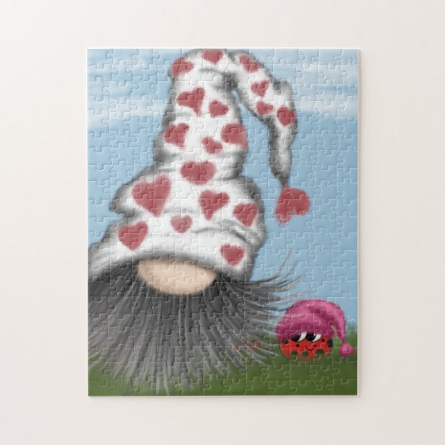 Cute Valentine Gnome Pussel (Vertikal)