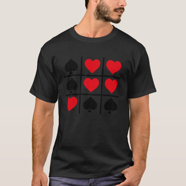 Cute Valentine Hearts Game Valentine's Day Romance T Shirt (Framsida)