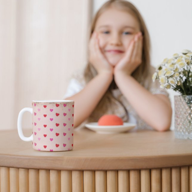 Cute Valentine Hearts Mugg (Skapare uppladdad)