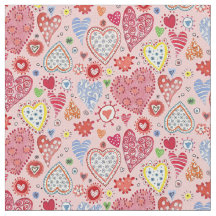 Cute Valentine-hjärtan kärlek rosa mönster