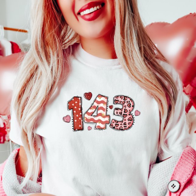 Cute Valentine Kärlek, Shorthand T Shirt (Skapare uppladdad)