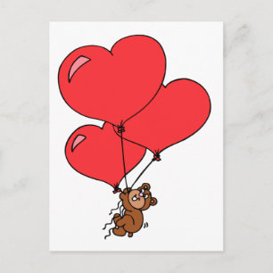 Cute Valentine Kärlek stoppat björn Helg Vykort