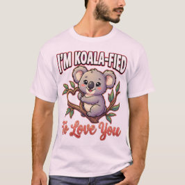 Cute Valentine Koala – I’m Koala-Fied to Love You T Shirt