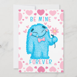 Cute Valentine Monster Julkort