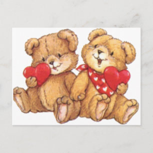 Cute Valentine Nalle par Helg Vykort