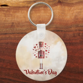 Cute Valentine Nutcracker Heart Keychain Nyckelring