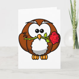 Cute Valentine Uggla Helgkort