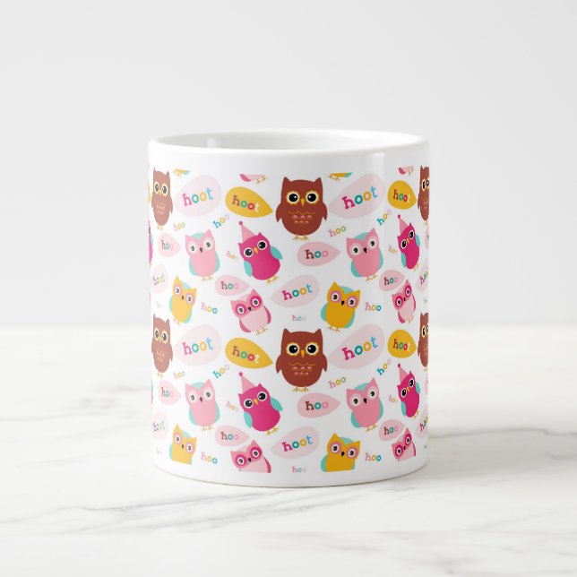 Cute Valentine Uggla Jumbo Mugg (Framsidan)