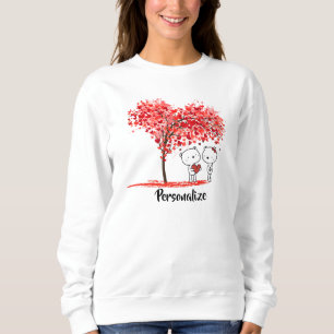 Cute Valentine Watercolor Artsy Personalize T Shirt