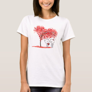 Cute Valentine Watercolor Artsy Personalize T Shirt