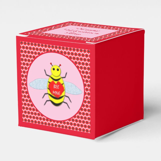 Cute Valentines day Bee Presentaskar (Framsidan Sidan)