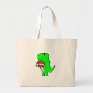 Cute Valentines day Dinosaur Jumbo Tygkasse