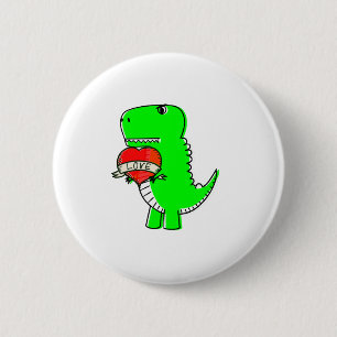 Cute Valentines day Dinosaur Knapp