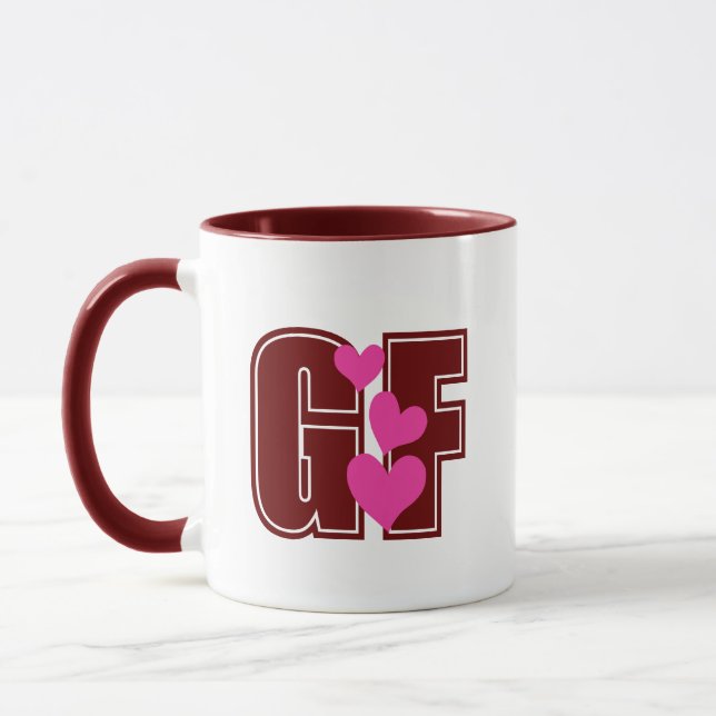 Cute Valentines day Gift, Colorful Girlkompis Gift Mugg (Vänster)