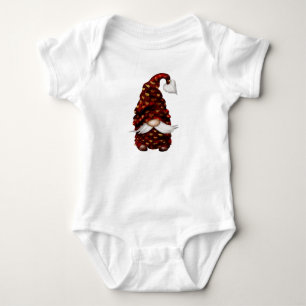CUTE VALENTINES DAY GNOME MED RED & GULD HAT T SHIRT