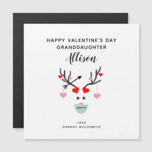 Cute Valentines day Granddotters Hearts Magnet