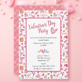Cute Valentines day Inbjudningar