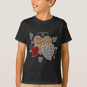 Cute Valentines day Kärlek Hearts Girls Kids Tonår T Shirt