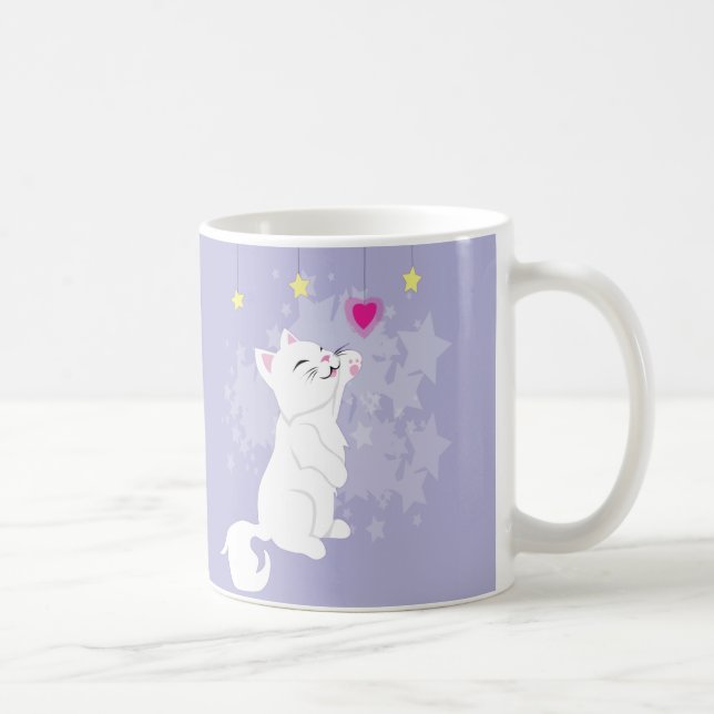 Cute Valentines day Kattunge Kaffemugg (Höger)